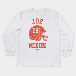 Joe Mixon Cincinnati Helmet Font Kids Long Sleeve T-Shirt